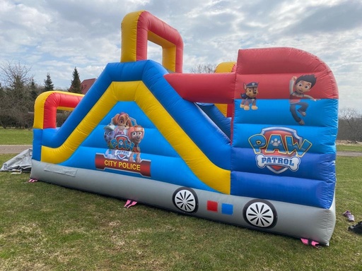 Piepūšamais batuts ar slidkalniņu "Paw Patrol"